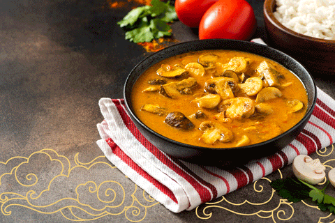 coocnut mushroom curry