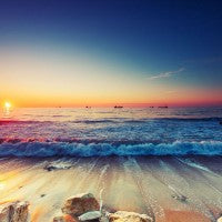 ocean_ships_sunrise_beach_rockes_colors_pic