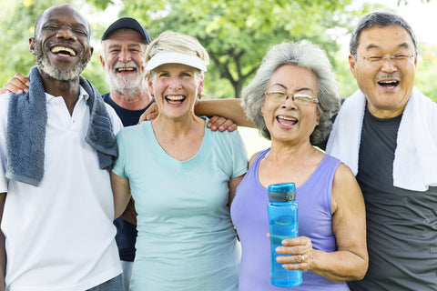 a group of people posing for a photo