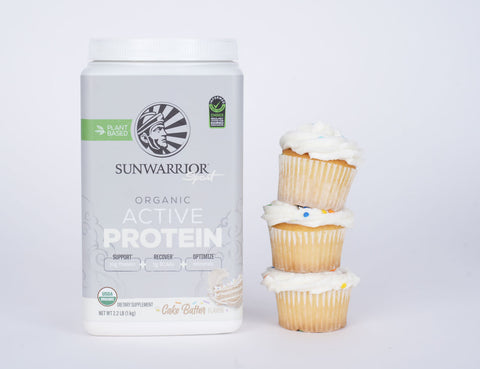 vegan vanilla cupcakes sunwarrior