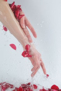 water_hands_wash_clean_flower_petals_pic