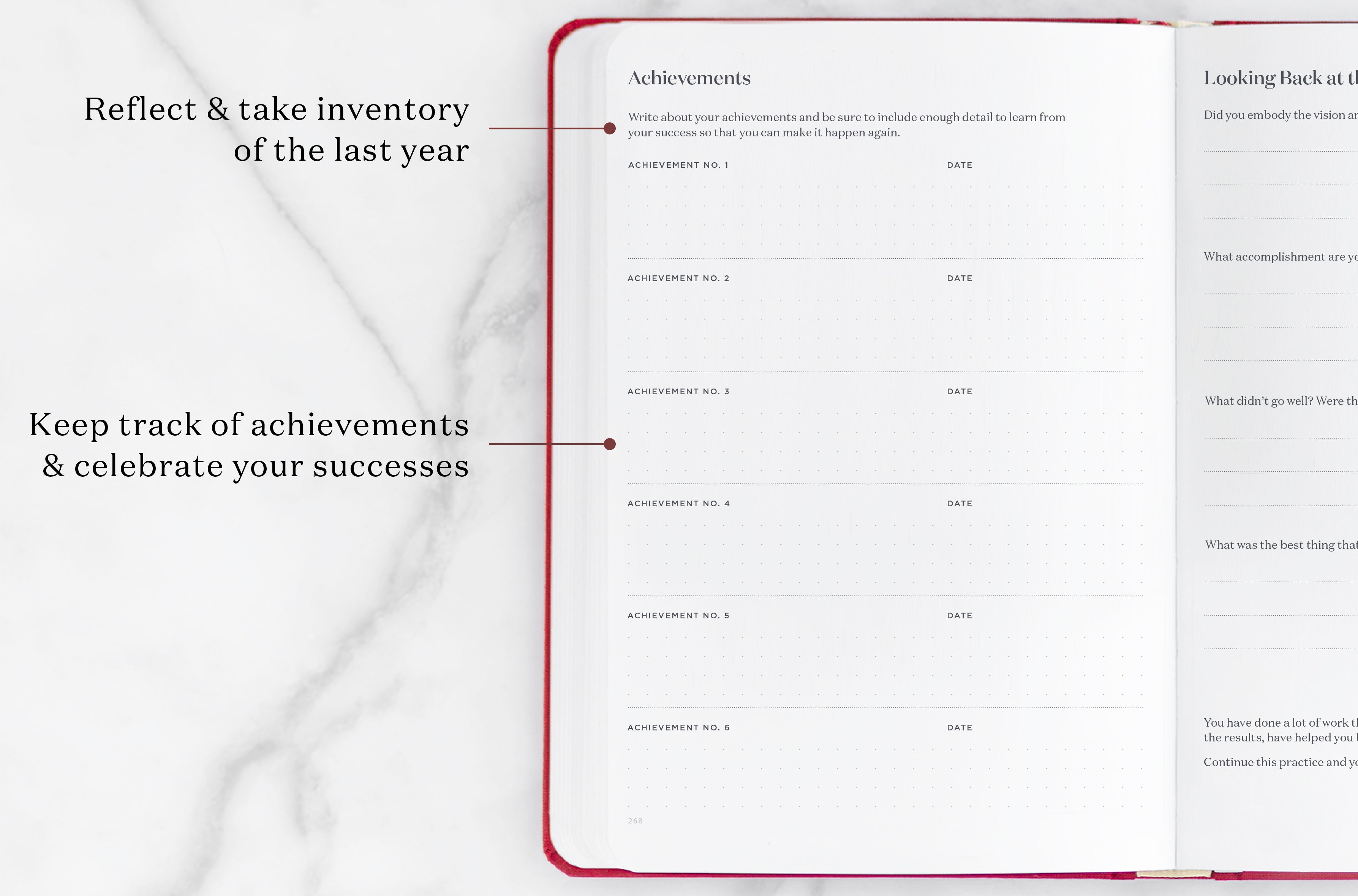 achievements planner page