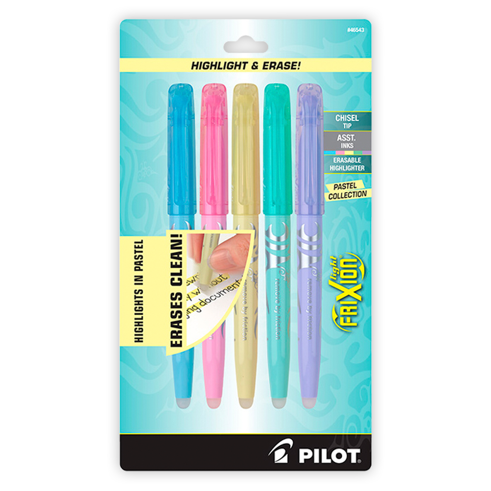 Pilot FriXion Erasable Highlighters - Assorted Color 5-pack – Ink+Volt
