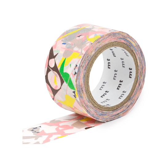 MT Washi Masking Tape - 15mm x 7M - Border Peach Cream