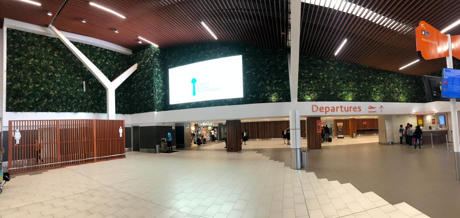 Fiji airport greenery installation