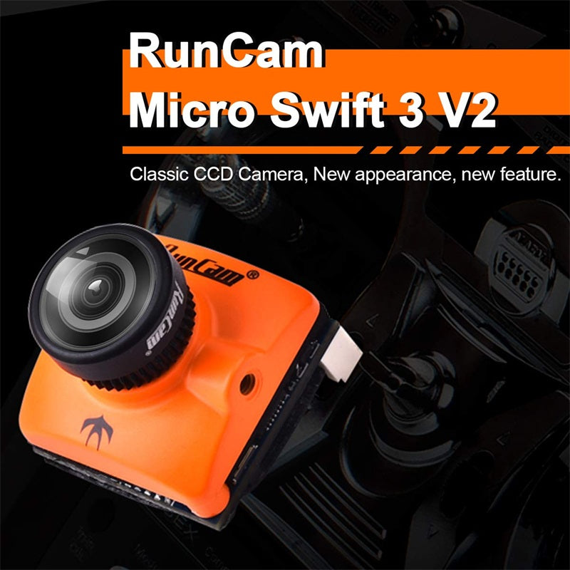 RunCam Micro Swift 3 V2 FPV カメラ 600TVL 2.1MM 4:3 スクリーン FOV160°M8 RC ドローン クアドコプター用レンズ