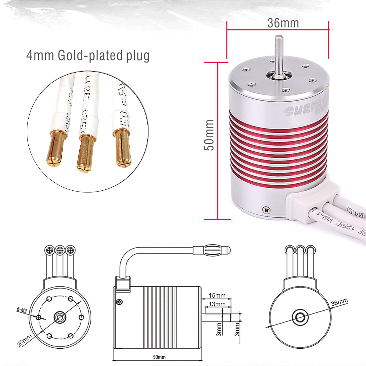 3650 5200KV センサーレス ブラシレス モーター、120A ESC 電子速度コントローラー プログラミング カード付き