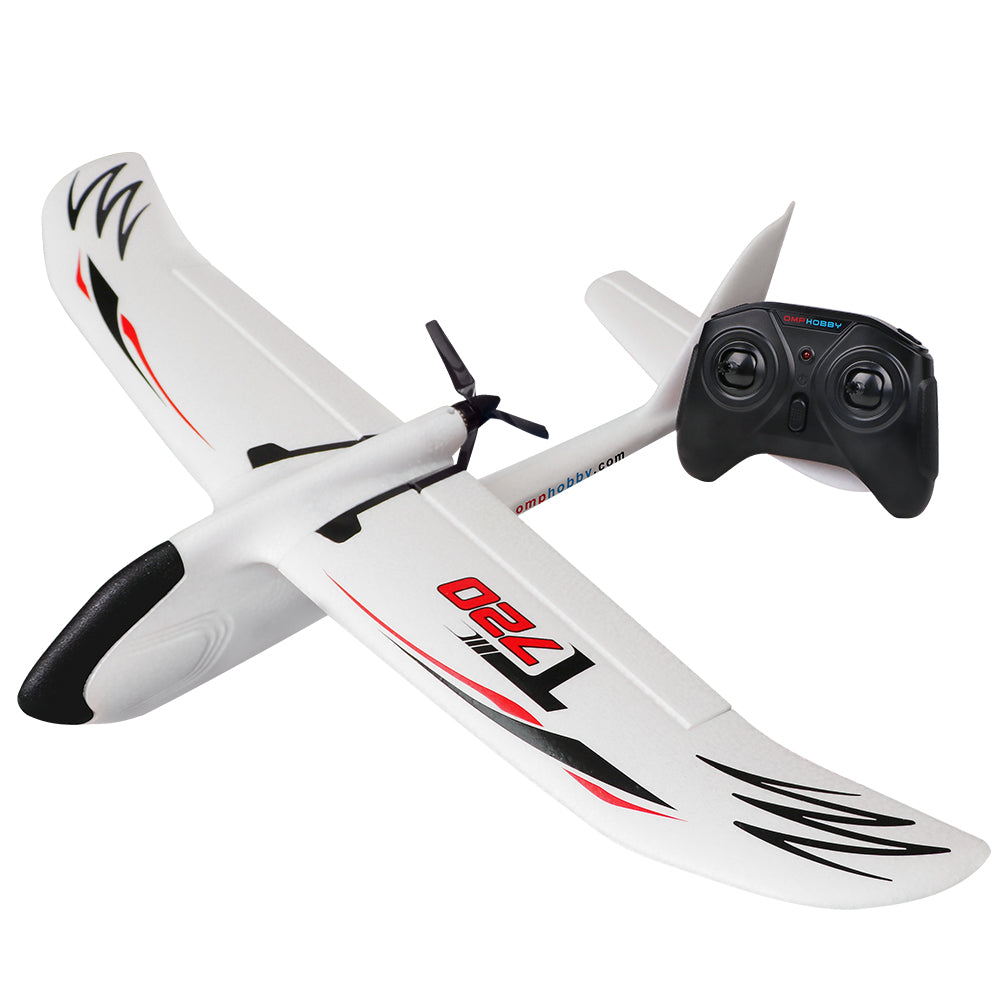 OMPHOBBY T720- Entrenador RC Avión con Gyro 716mm Wingspan-RTF