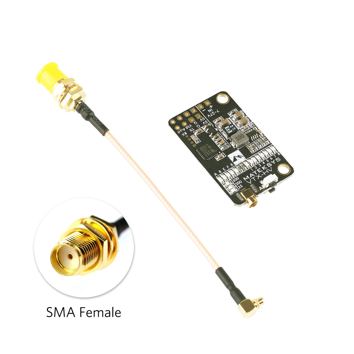 1 * Matek 5.8G 500mW FPV Video Transmitter