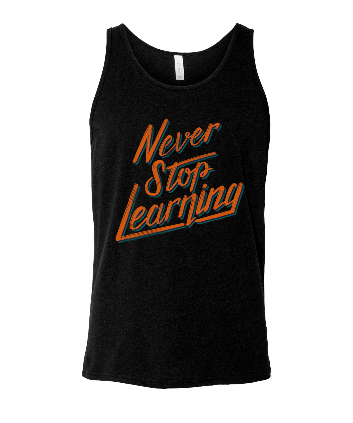 Download Thomas Frank Never Stop Learning Tank Top - Standard