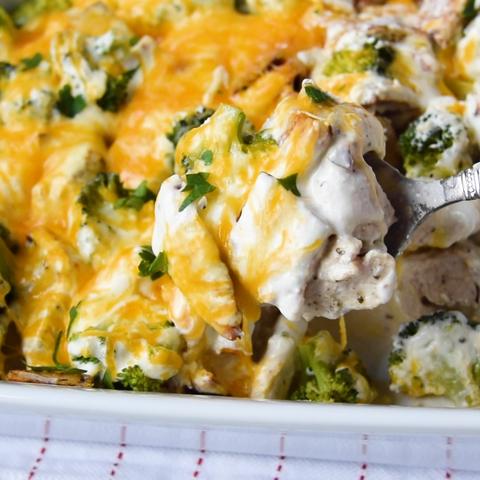 Keto Cheddar Broccoli Chicken Casserole Recipe