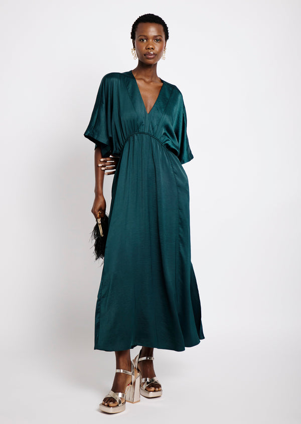 Joy Kaftan in Bottle Green