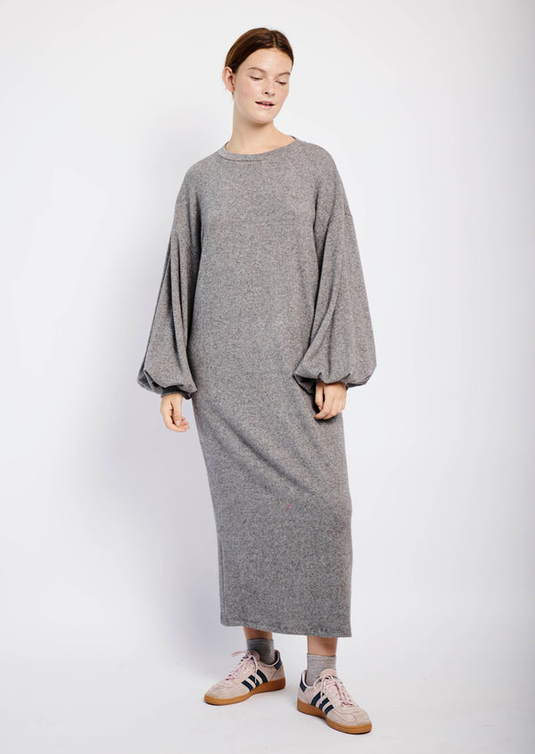 Cut and Sew Maxi Dress in Charcoal
