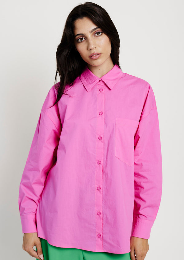 The Ultimate Oversized Shirt in Sugar Pink