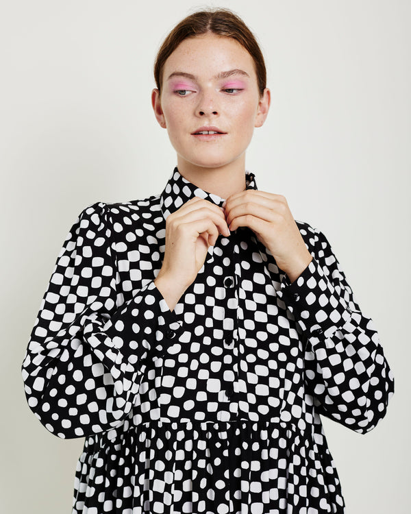 The Melody Shirt Dress in Disco print