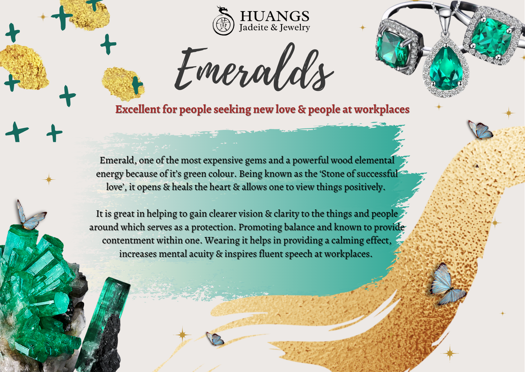 Emerald 祖母绿宝石 | Huangs Jadeite and Jewelry Pte Ltd