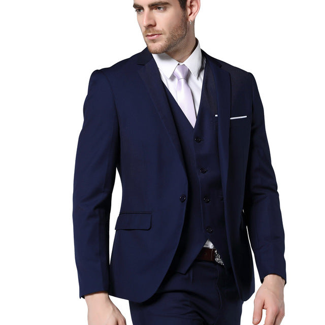 dark blue mens suit