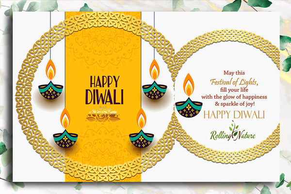 Rolling Nature Diwali Corporate Gifting Plants Card Customized