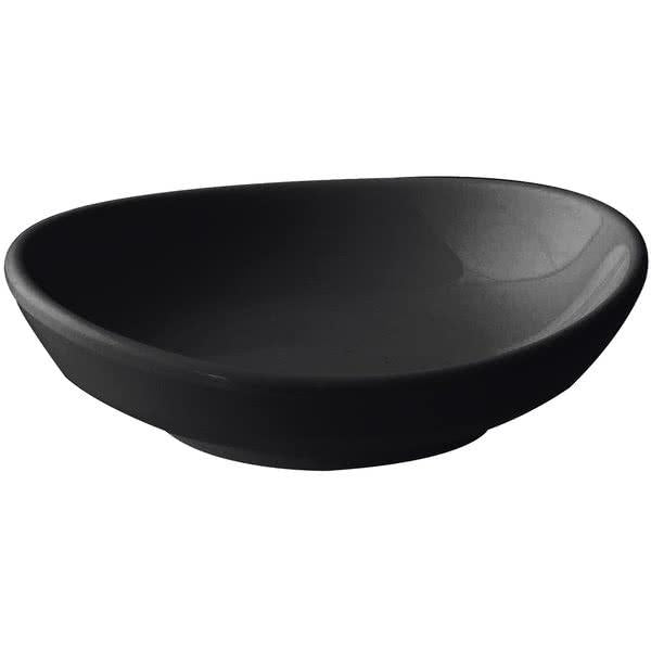 Classic Black Round Melamine Saucer 227ml - Pack Of 12