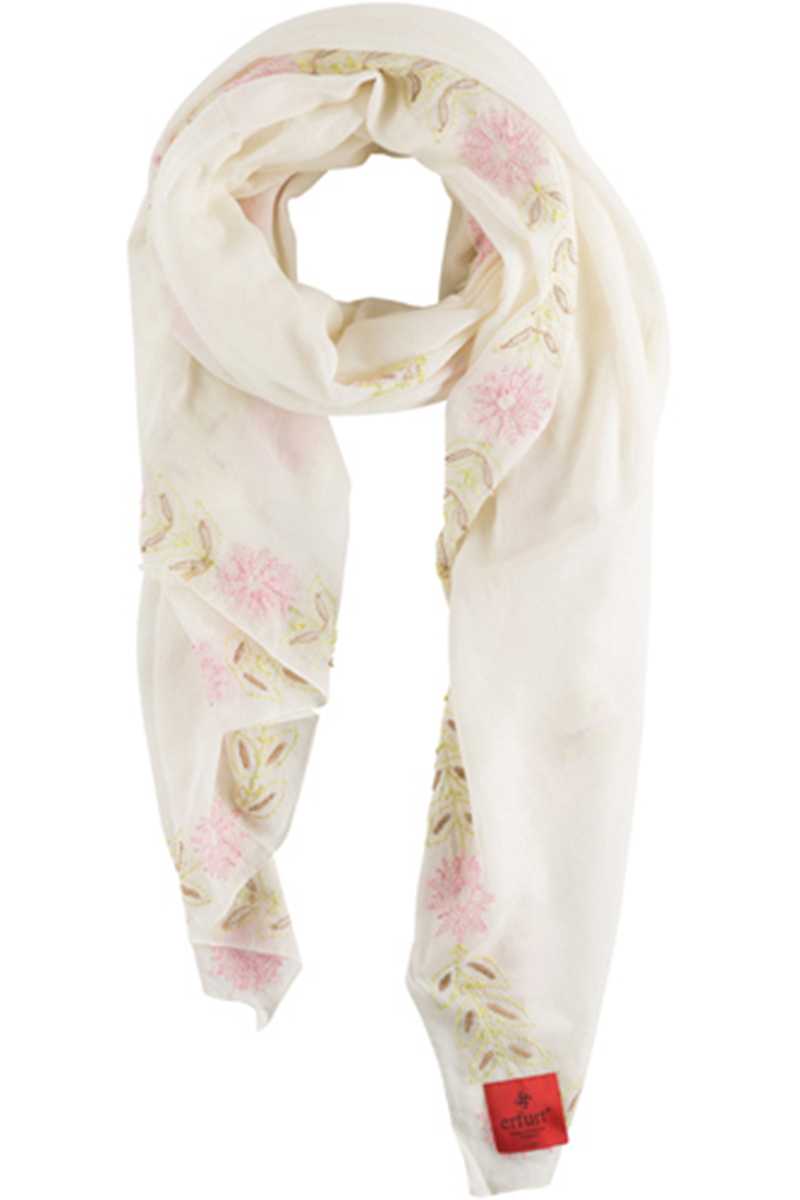 cream cotton scarf