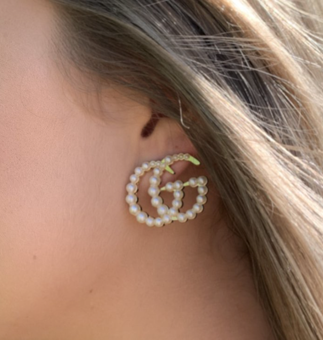 gg pearl earrings