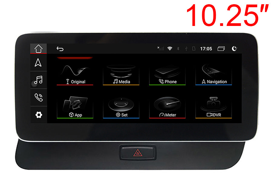 Radio de coche mejorada para 2013 2014 2015 AUDI Q5 con sistema de