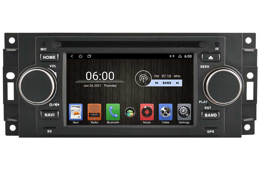 Fit 07 08 09 Dodge Ram 1500 2500 3500 Car Stereo 2 Din FM AM Radio +Rear  Camera