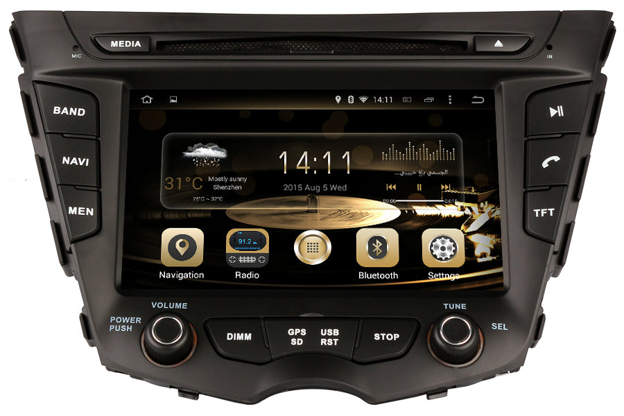 Hyundai Veloster Aftermarket GPS Navigation Car Stereo