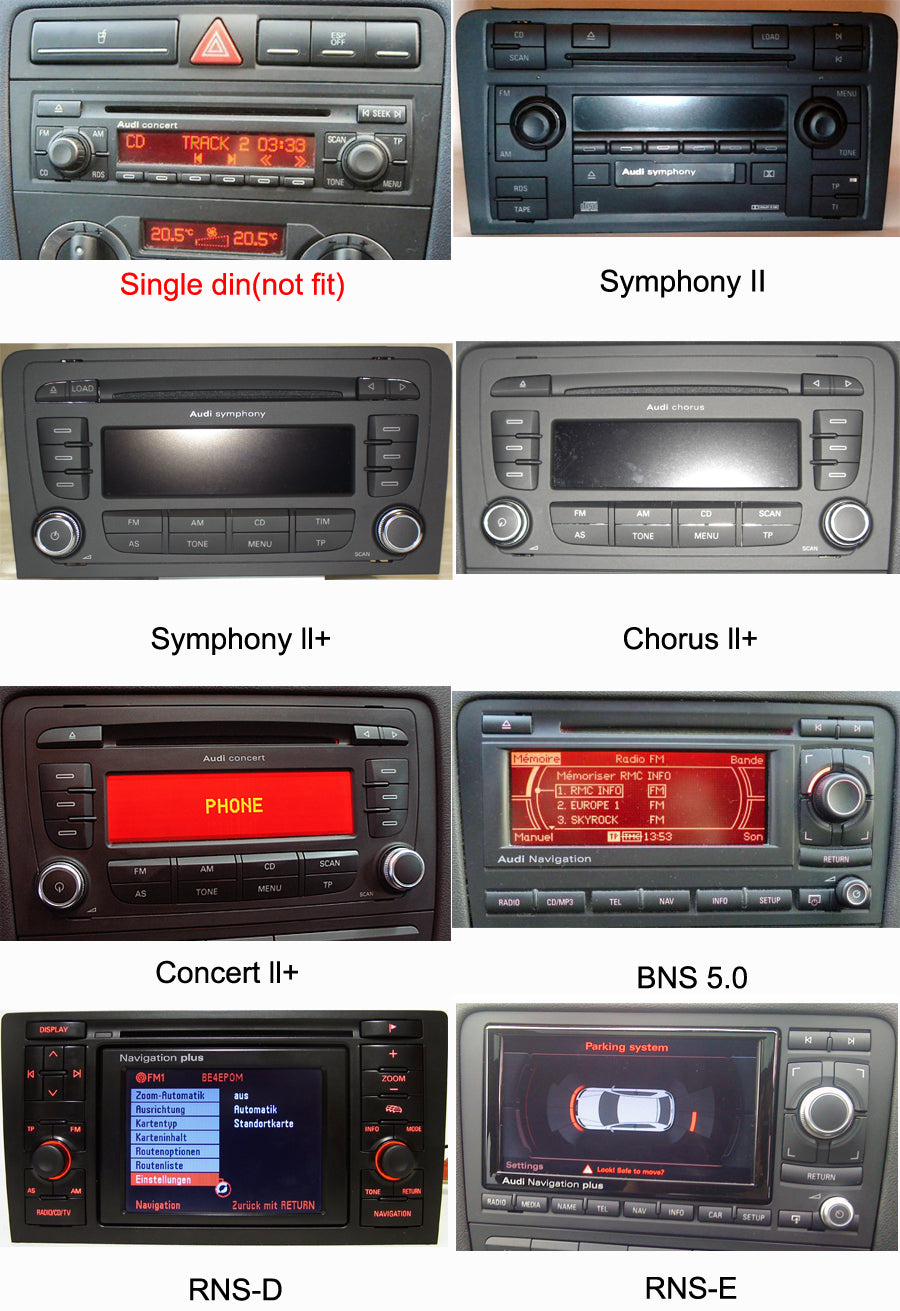 Autoradio pour Audi A3 S3 RS3 Android 12 GPS Navi Car DVD Autoradio Wifi BT  5.0
