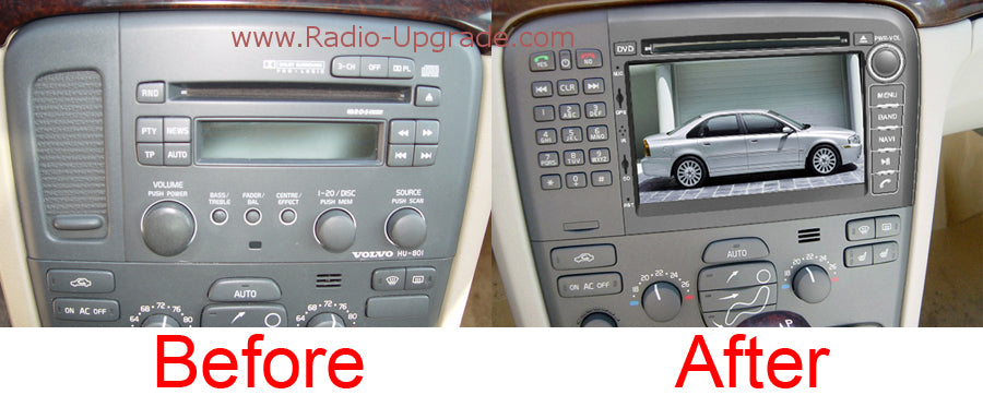 volvo S80 aftermarket navigation car stereo upgrade