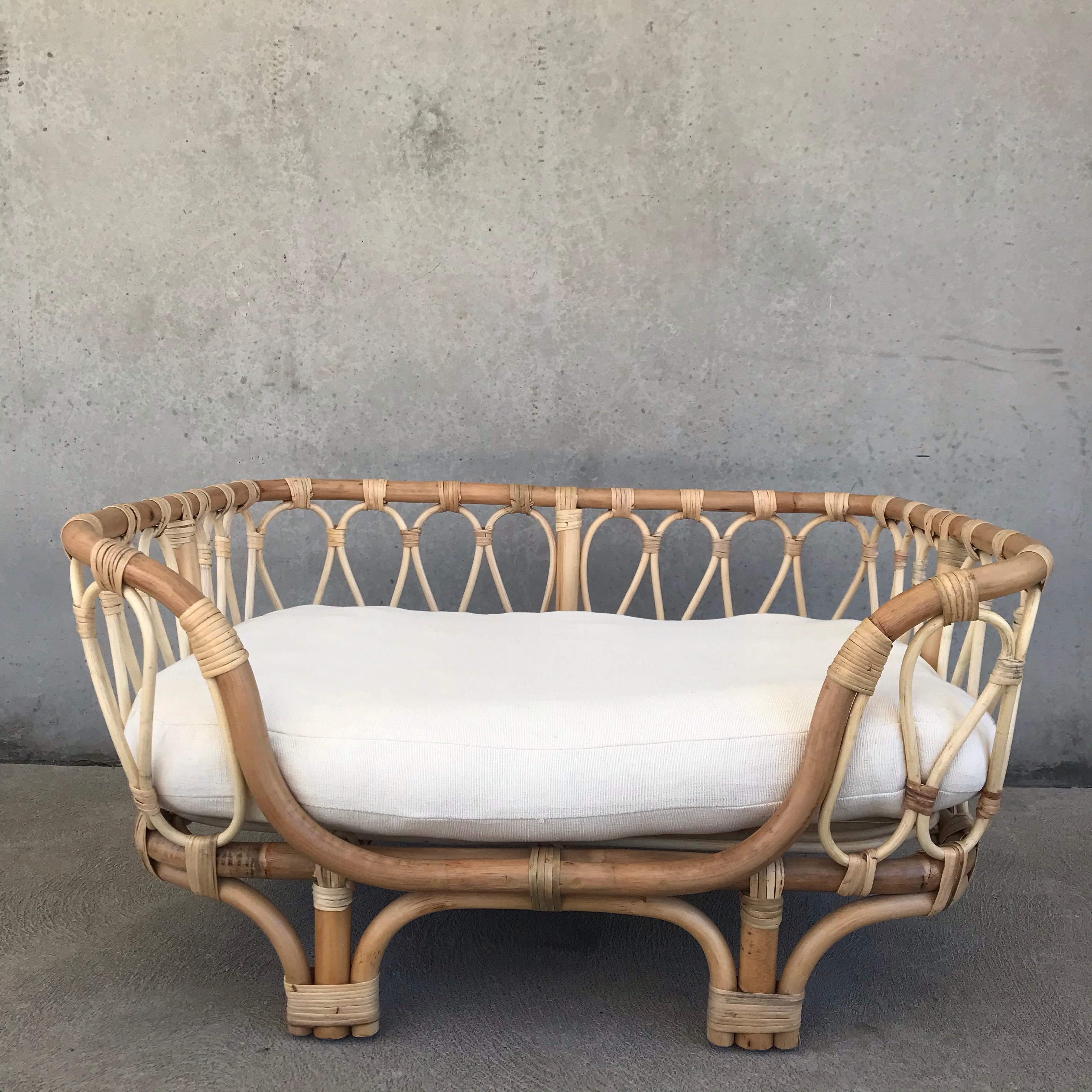 rattan dog bed