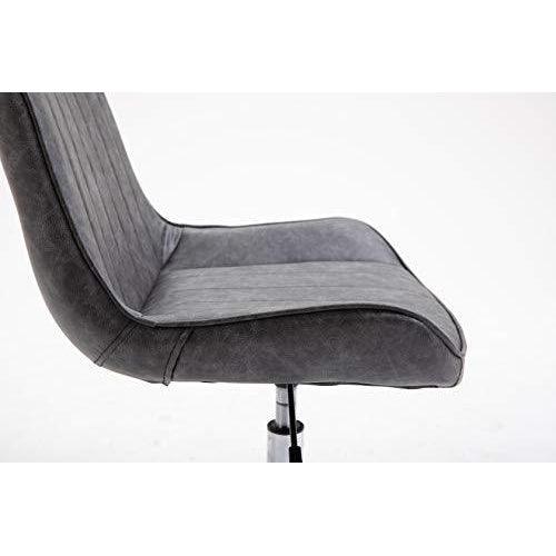 Cherry Tree Furniture Cala Vintage Grey Pu Leather Desk Chair Swivel 