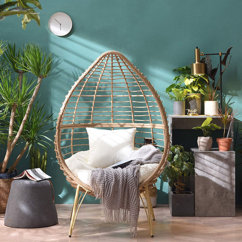 rattan cocoon hanging chair