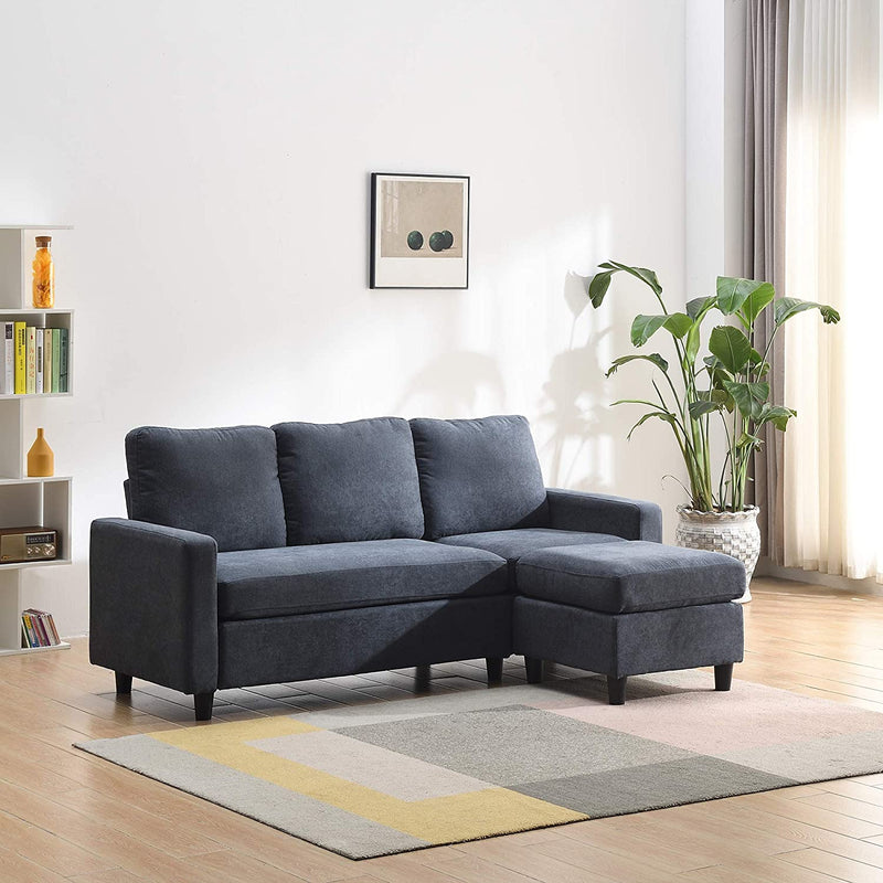Campbell 3 Seater Sofa with Reversible Chaise in Dark Grey | Shop ...