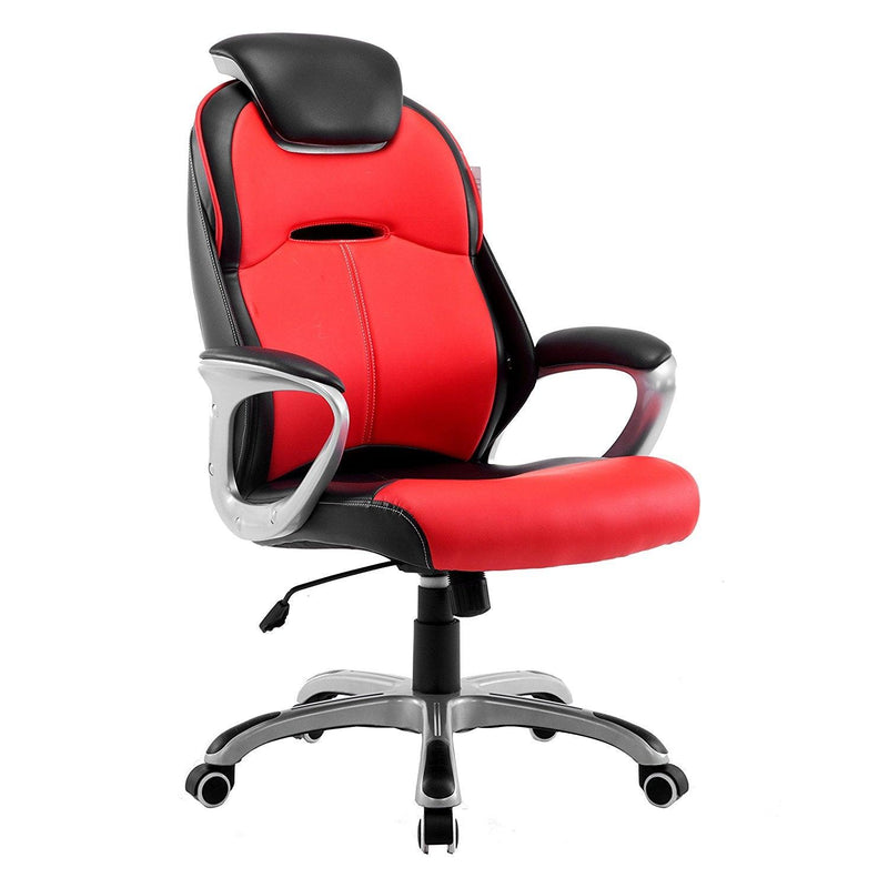 Extra Padded PU Leather Executive Swivel Office Chair with Padded Head