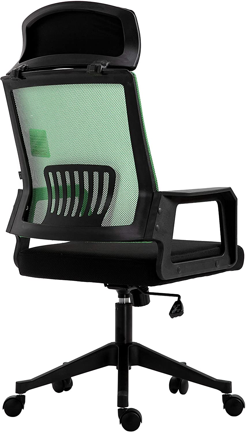 Beni Mesh Fabric Swivel Office Chair with Headrest Green ...