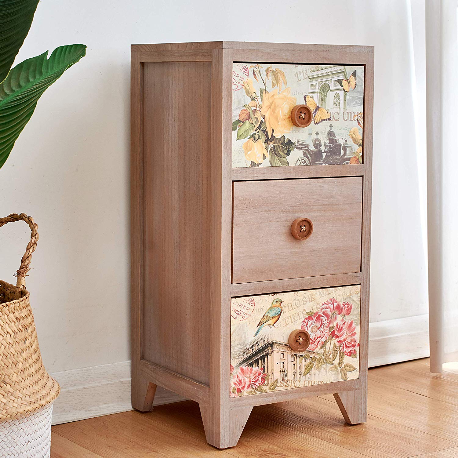 Cherry Tree Furniture Nola Vintage Country Style Wooden Bedside