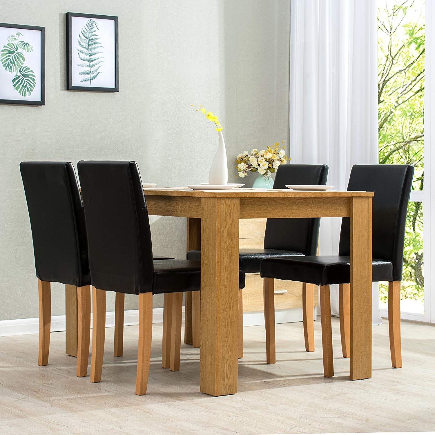 5-Piece Dining Room Set 4-Seater Dining Table with 4 Chairs | Shop