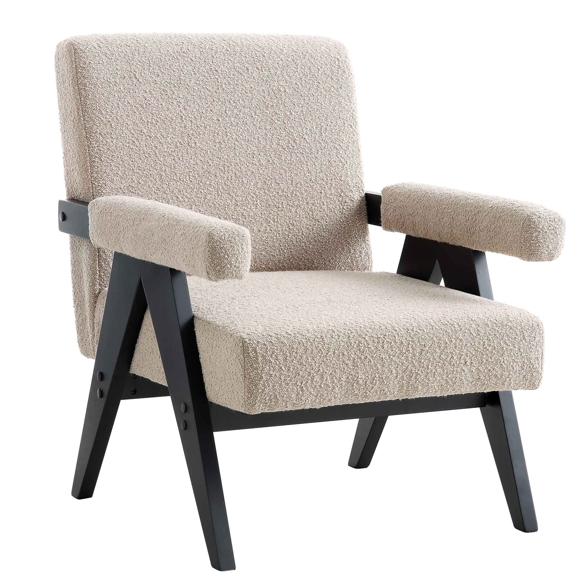 Chinnor Sand Boucle Accent Chair