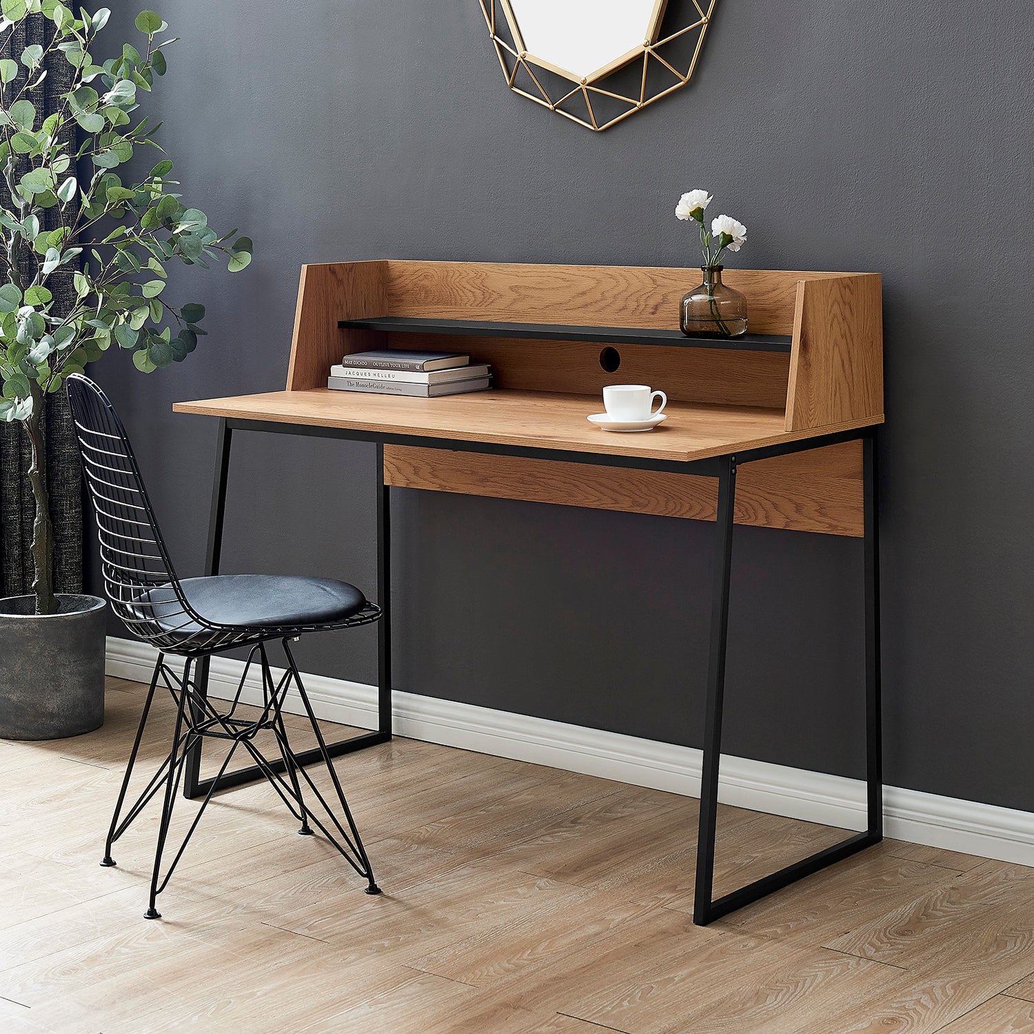 Moncton 120cm Office Desk with Shelf | Shop Designer Home Furnishings
