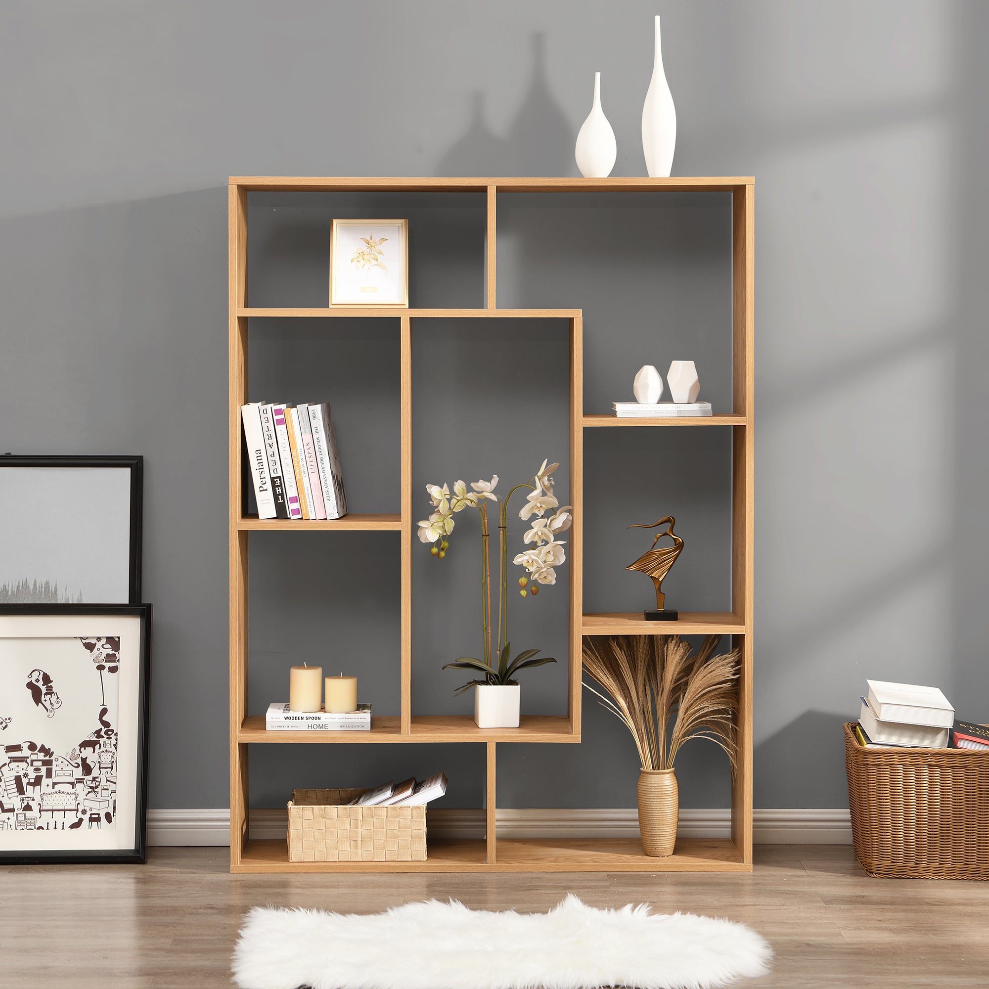 Riva 160cm Tall Bookcase / Display Shelving