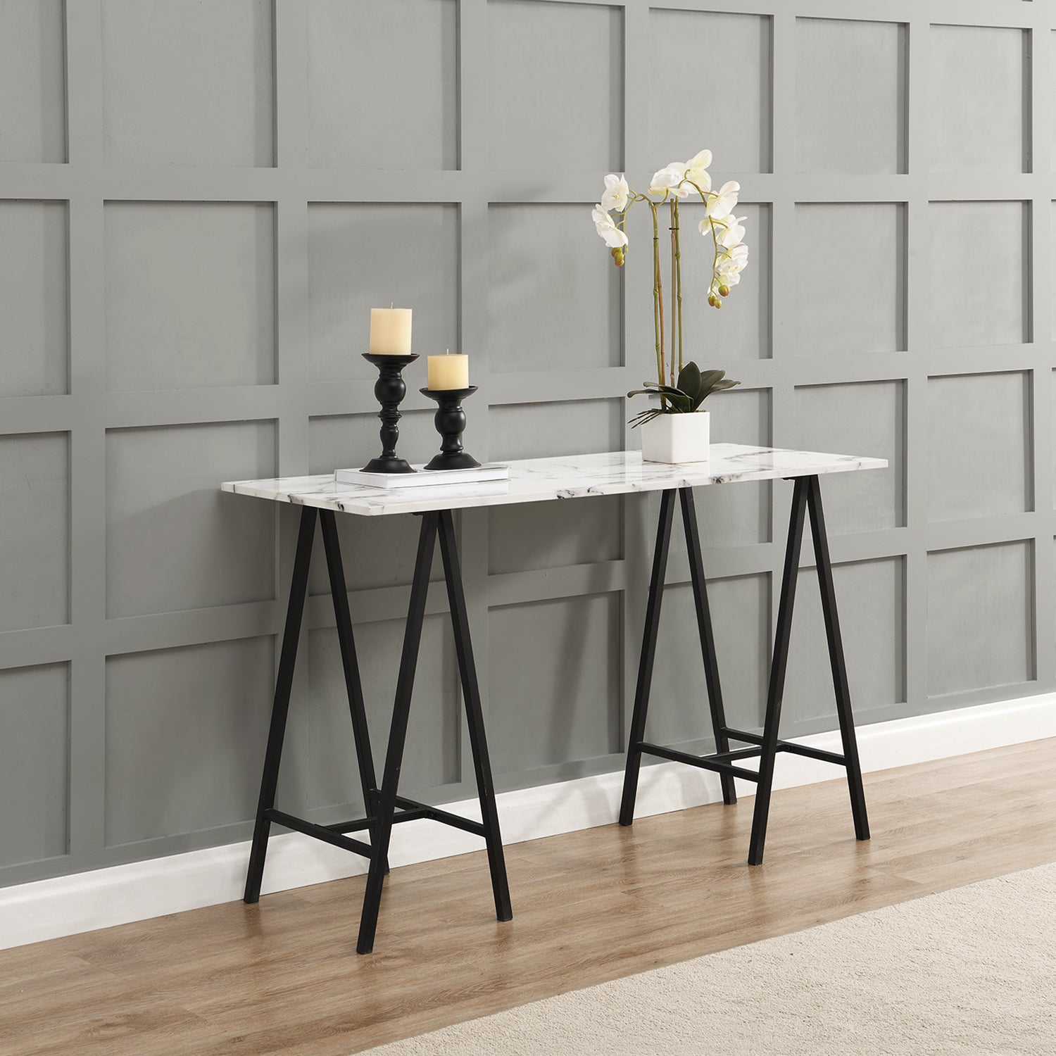 Ravena Marble Effect Console Table