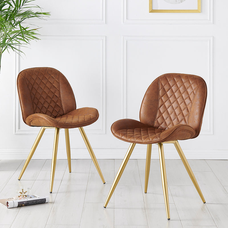 retro padded dining chairs