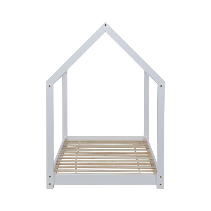 Bethwin FSC Certified Solid Wood House Bed in White 6 (4620840566835)