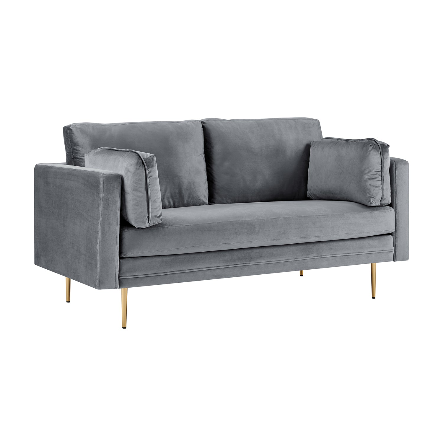 Pelham Grey Velvet Sofa, 2-Seater and 3-Seater | Buy Designer Home ...