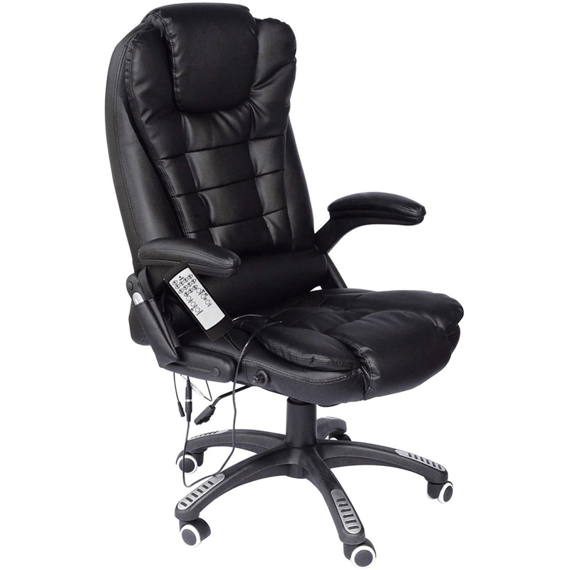 luxury leather office chair comfortable swivel furniture desk reclining padded