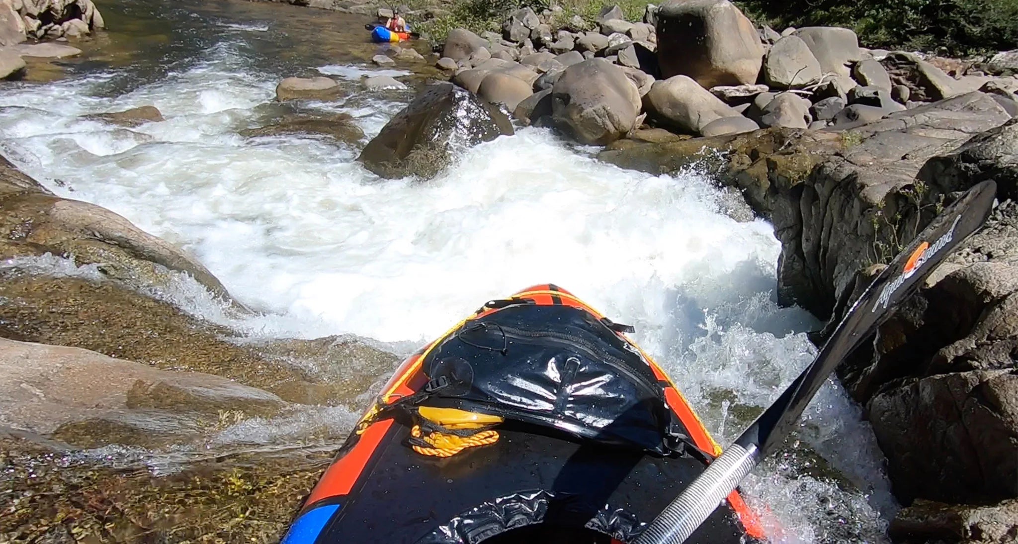whitewater packrafting on the Sibun River