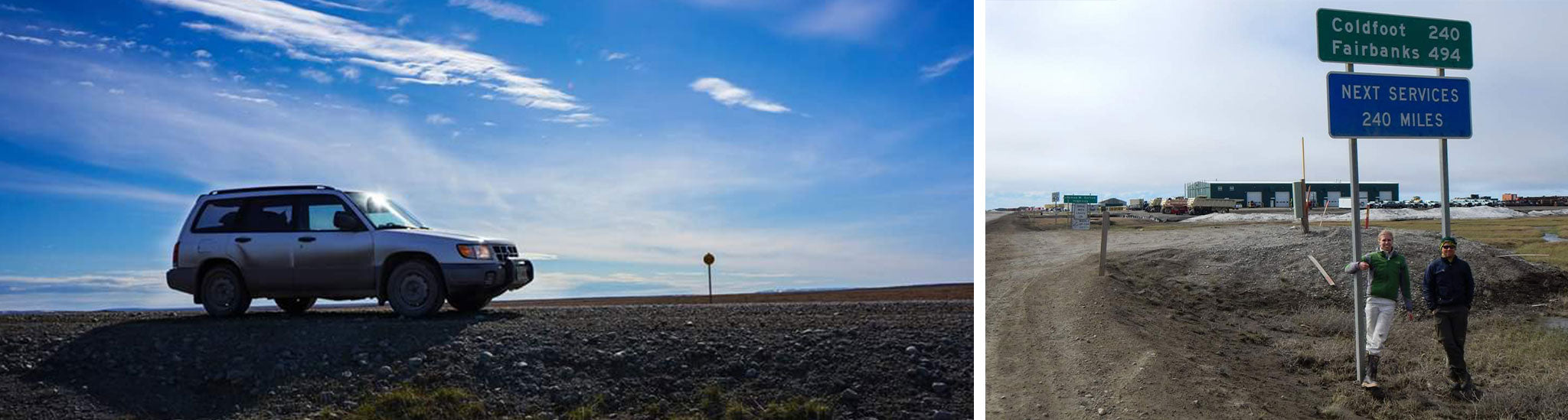 L: On the Haul Road – June 2014 // R: Prudhoe Bay – June 2014