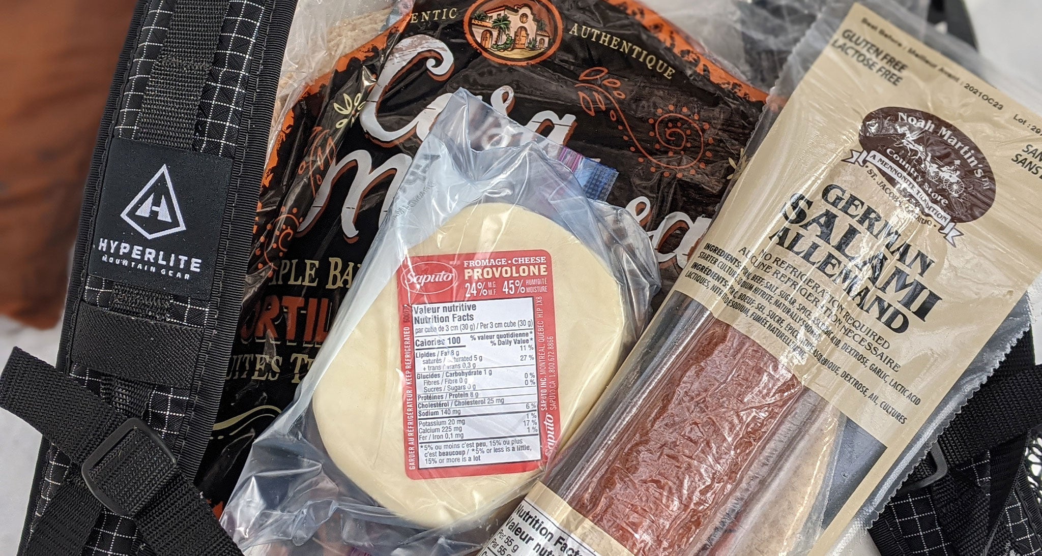 Meats and cheeses paired with Hyperlite