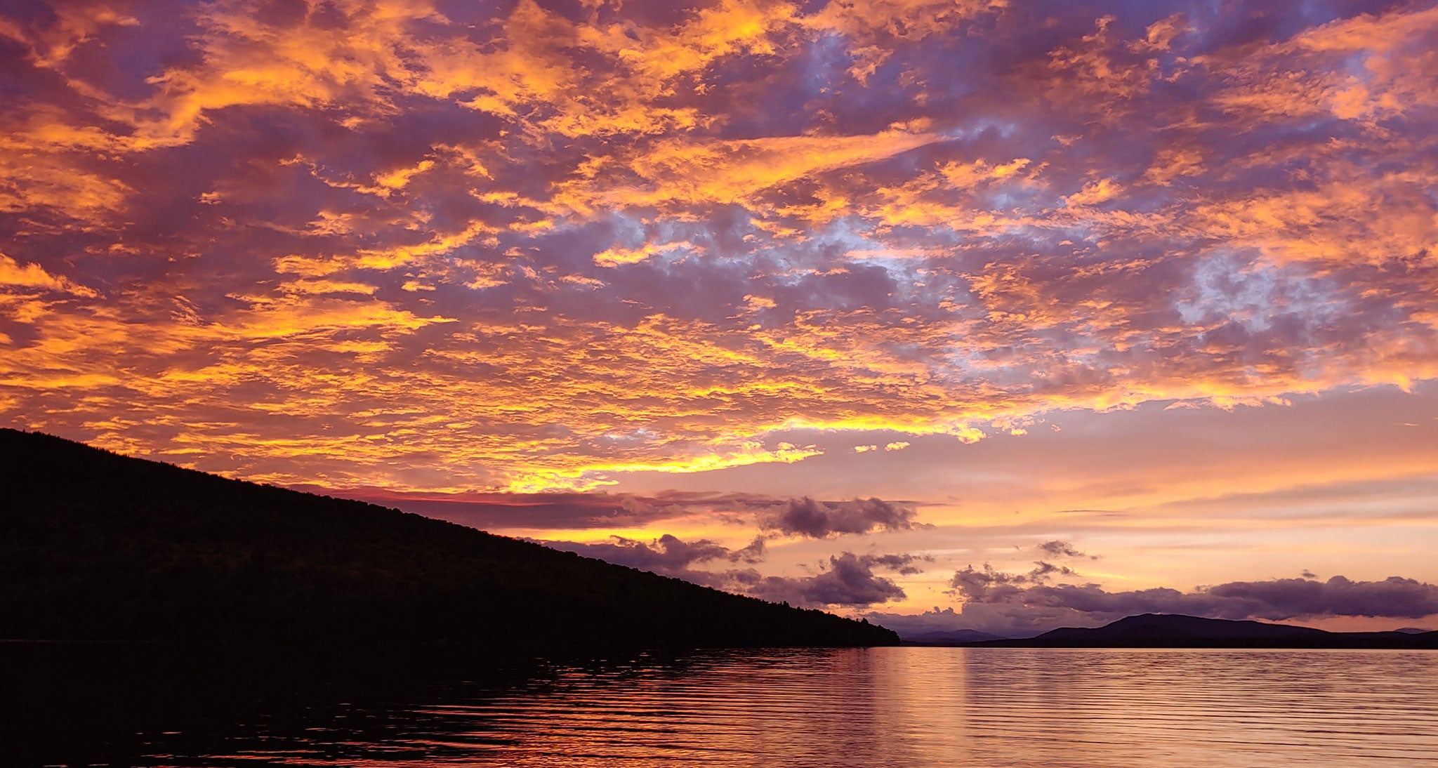 Beautiful cloudy sunset